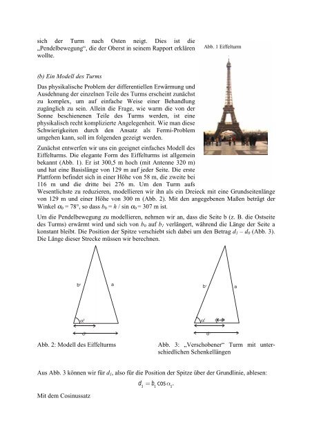 Eiffelturm, Schwimmbad und Sonne - Technische  Universität ...