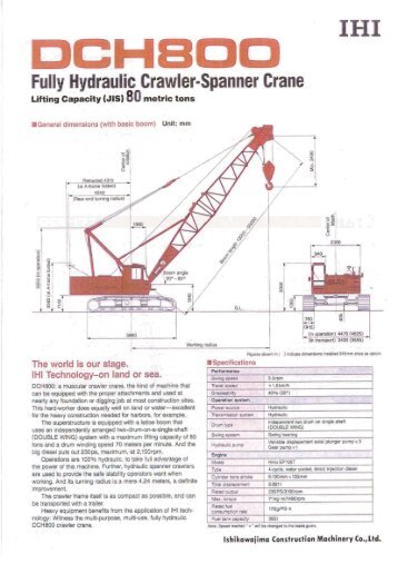 IHI DCH800 - AGD Equipment
