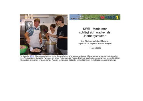 Swr1 Moderator Schla Gt Sich Wacker Als Jugendherberge Dilsberg