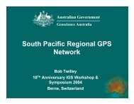 South Pacific Regional GPS Network - IGS