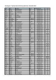 Rooming List MASTER 30 Oct 2012v2.xlsx - Civica