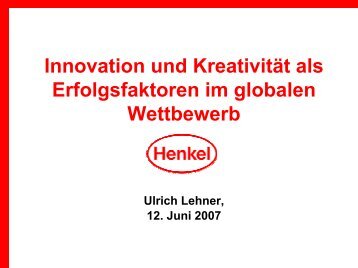Innovation und KreativitÃƒÂ¤t als Erfolgsfaktoren im ... - Ziel2.NRW