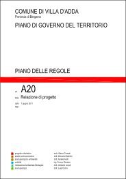 A20 Piano delle regole - Relazione di Progetto - Comune di Villa d ...
