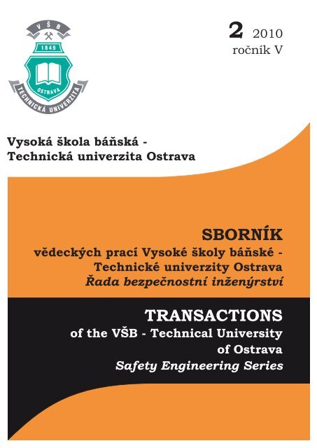 SbornÃk - FBI - VysokÃ¡ Å¡kola bÃ¡ÅˆskÃ¡ - TechnickÃ¡ univerzita Ostrava