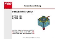 Einbauanleitung KPE-l-15/3 - PSG Plastic Service GmbH