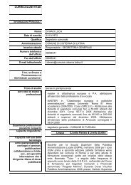 curriculum vitae - Comune di Cisterna di Latina