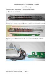 Illuminazione interna a LED per Aln 448/442 TEE ROCO Istruzioni di ...