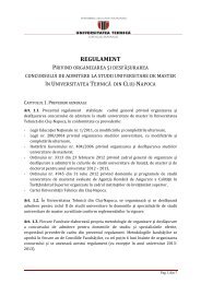 Regulament admitere master UTCN.pdf - Universitatea TehnicÄ