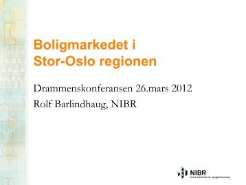 forsker Rolf Barlindhaug,NIBR - insam