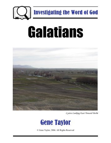 Investigating the Word of God: Galatians - Centerville Road Church ...