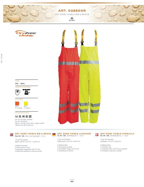 Elka Rainwear - Hoffmann Arbeitsschutz