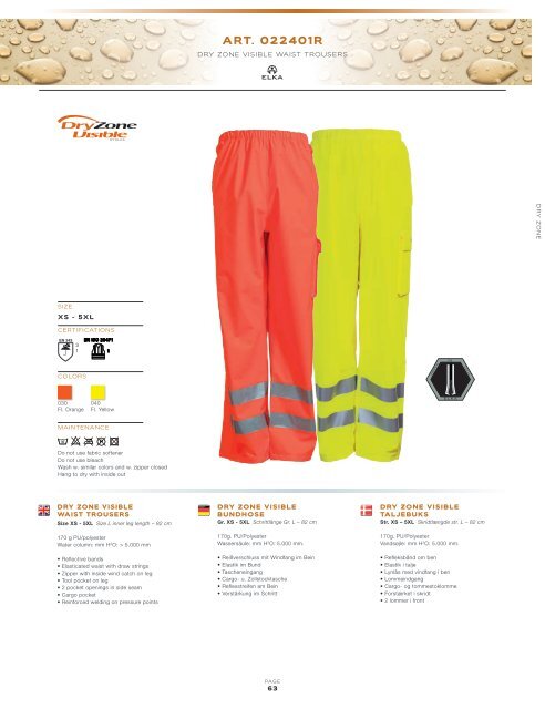 Elka Rainwear - Hoffmann Arbeitsschutz