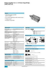 Bridge Amplifier for 2 x 1/4 Strain Gage Bridge DABU AD2T-2Q