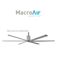 installation manual - latin american spanish - MacroAir HVLS Fans