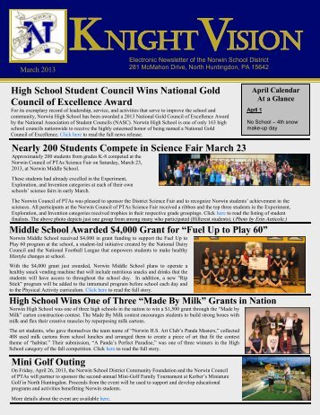 March 2013 - Norwin School District