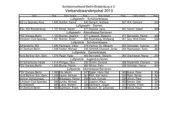 Verbandswanderpokal 2013 - SchÃ¼tzenverband Berlin ...