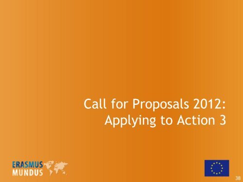 Erasmus Mundus Call for Proposals 2012 - Agence Europe ...