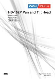 HS-102P Pan and Tilt Head - Vinten Radamec