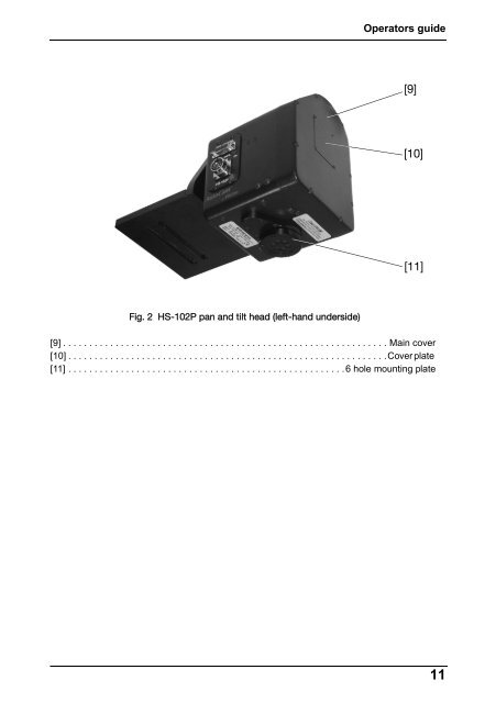 HS-102P Pan and Tilt Head - Vinten Radamec