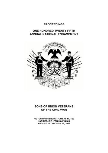 2006 Proceedings - Sons of Union Veterans of the Civil War