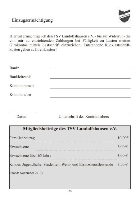 Abteilung Tischtennis - TSV Landolfshausen