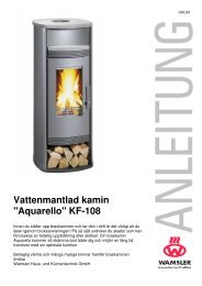 Vattenmantlad kamin 