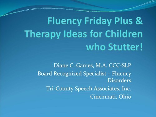 Fluency Friday Plus & Therapy Ideas for Children who Stutter!