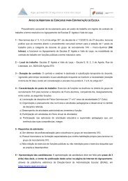 aviso de abertura de concurso para contrataÃ§Ã£o de escola