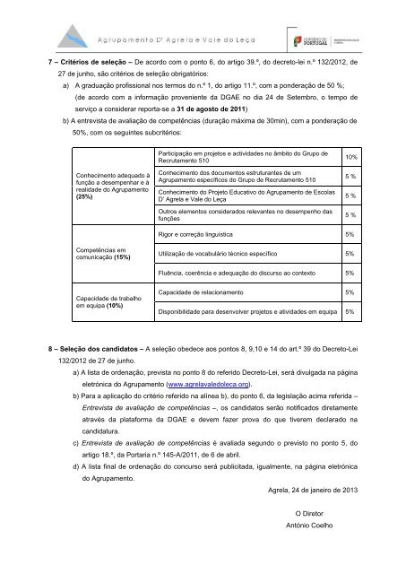 aviso de abertura de concurso para contrataÃ§Ã£o de escola