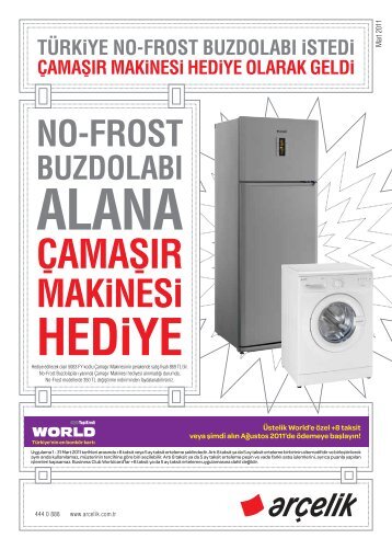 TÜRK‹YE NO-FROST BUZDOLABI ‹STED‹ ÇAMAfiIR MAK ... - Arçelik
