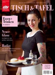 essen+ Trinken hotlist Neuer Glanz - Zitty Berlin