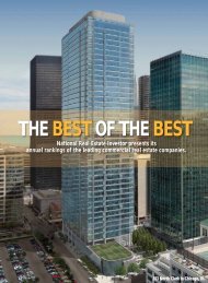 THE BESTOF THE BEST - National Real Estate Investor