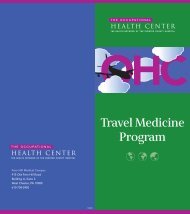 Travel Medicine Program - The Chester County Hospital