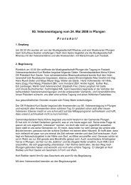 80. Veteranentagung vom 24. Mai 2008 in Pfungen P r o t o k o l l