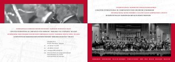 internationale harmoniecompositiewedstrijd concours ... - cIMeC