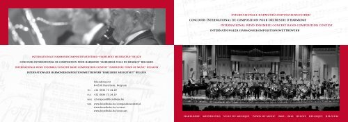 internationale harmoniecompositiewedstrijd concours ... - cIMeC