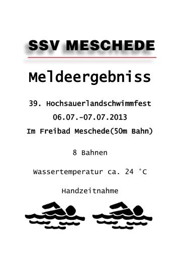 Meldeergebnis - Linden-Dahlhauser Schwimmverein 1921 e.V.