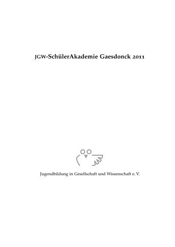 Akademie Gaesdonck - Jugendbildung in Gesellschaft und ...