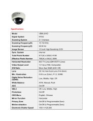 Specifications: Model VBM-24VD Signal System ... - CCTV Direct