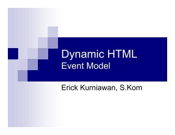 Dynamic HTML