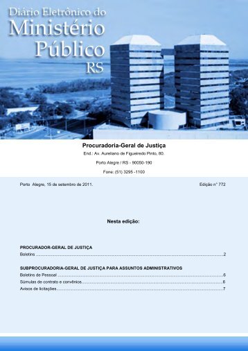 Procuradoria-Geral de JustiÃ§a - MinistÃ©rio PÃºblico - RS