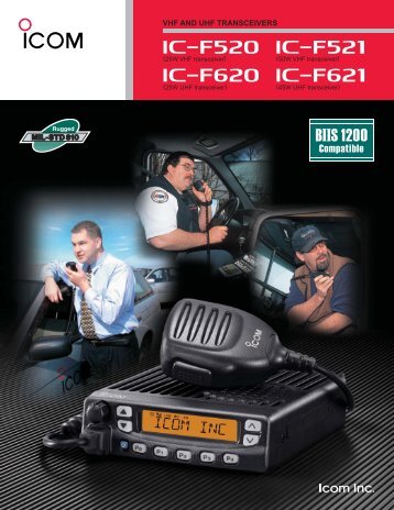 VHF AND UHF TRANSCEIVERS - Icom France