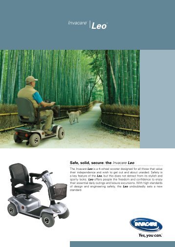 Invacare Leo Brochure - The Mobility Aids Centre