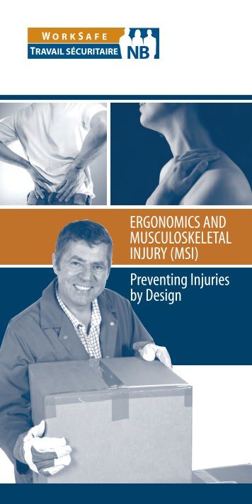 Ergonomics and Musculoskeletal Injuries - WorkSafeNB