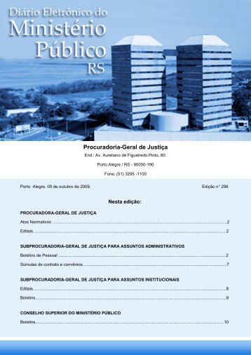 Procuradoria-Geral de JustiÃ§a - MinistÃ©rio PÃºblico - RS