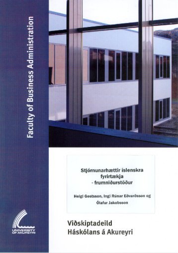PDF skjal - Háskólinn á Akureyri