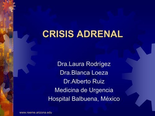 CRISIS ADRENAL - Reeme.arizona.edu