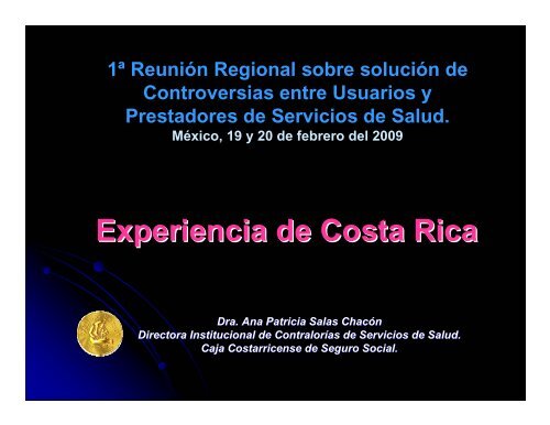 Experiencia de Costa Rica