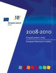 IzveÅ¡taj o radu 2008 â 2010. (srpski/engleski jezik) - Evropski pokret ...