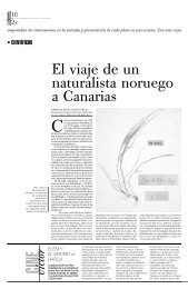 El viaje de un naturalista noruego a Canarias